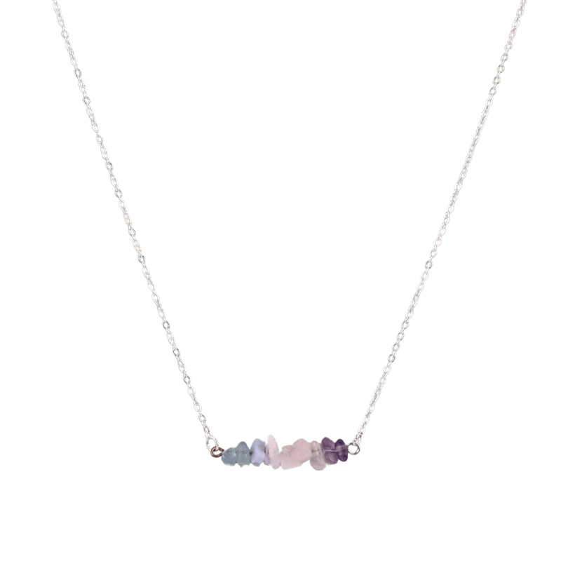 Good Vibes: Stress Relief and Calm Bar Necklace
