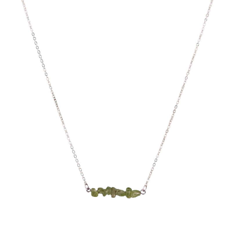 Peridot Bar Necklace