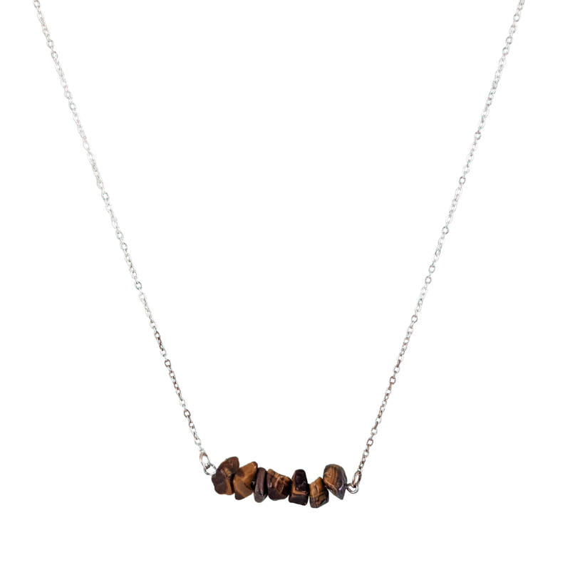 Tiger Eye Bar Necklace
