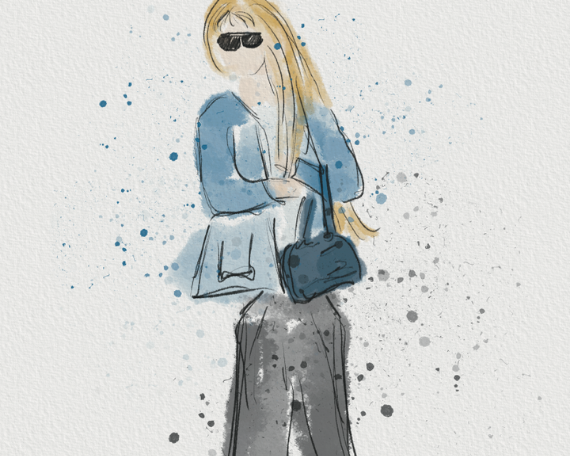 Watercolor 2284 Art Print