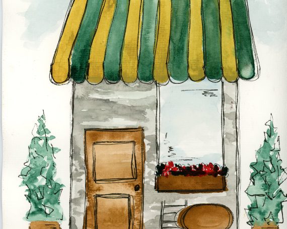 Watercolor 2208 Art Print