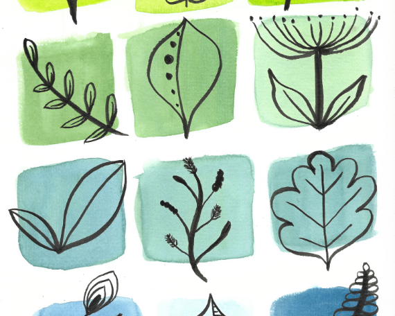 Watercolor 2055 Art Print