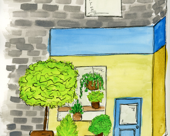 Watercolor 2184 Art Print