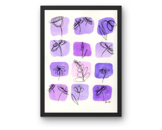 Watercolor 2178 Art Print