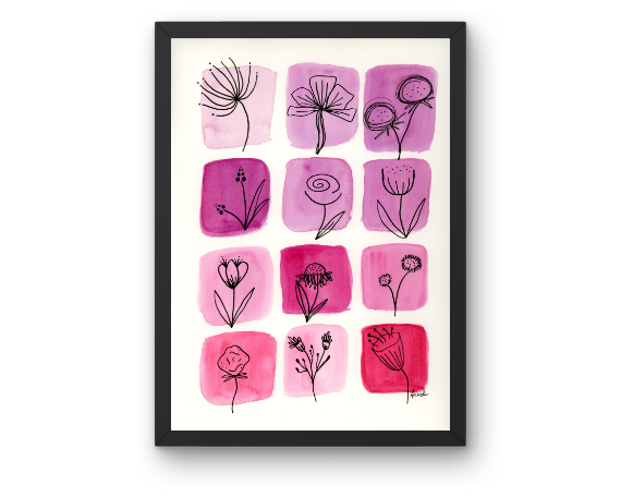 Watercolor 2190 Art Print