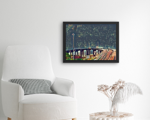 Rainy Drive Art Print