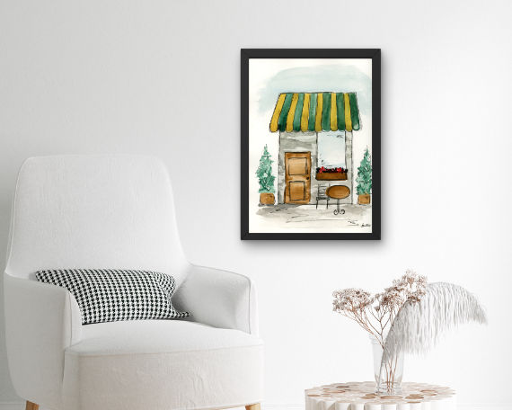 Watercolor 2208 Art Print