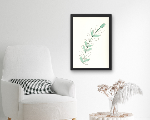 Watercolor 2229 Art Print