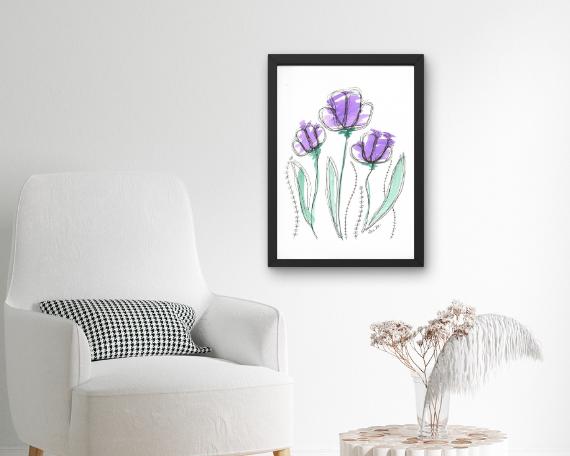 Watercolor 2035 Art Print