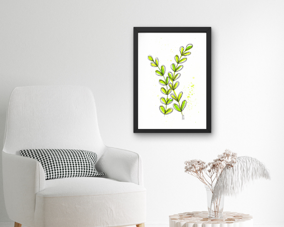Watercolor 2028 Art Print