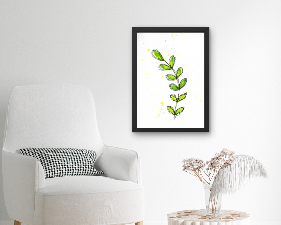 Watercolor 2027 Art Print