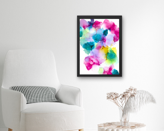 Luz Rosa Art Print