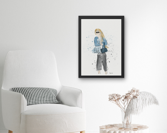 Watercolor 2284 Art Print