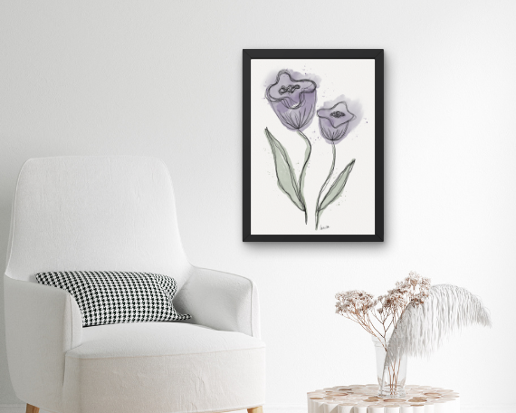 Watercolor 2258 Art Print