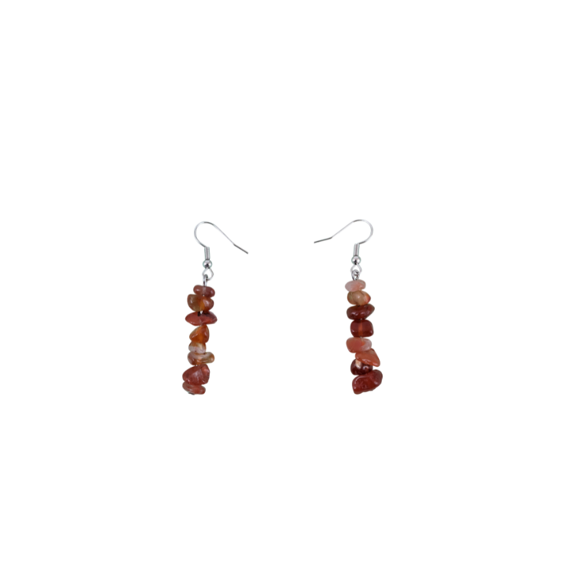Red Carnelian Dangle Earrings