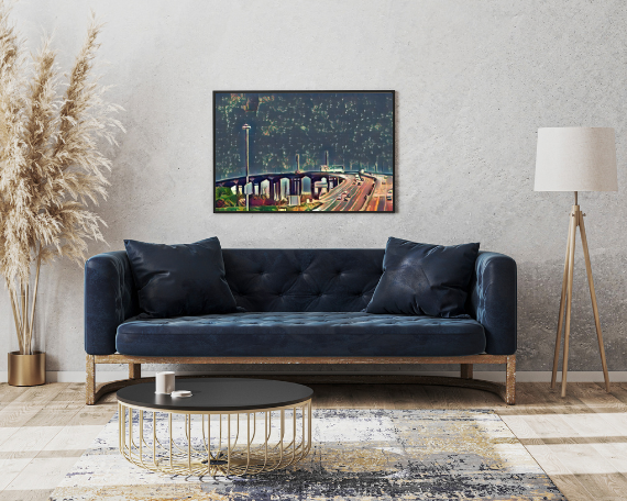 Rainy Drive Art Print