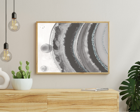 Moon Rock Art Print