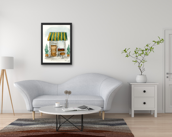 Watercolor 2208 Art Print