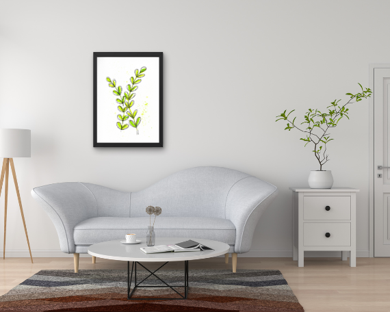 Watercolor 2028 Art Print