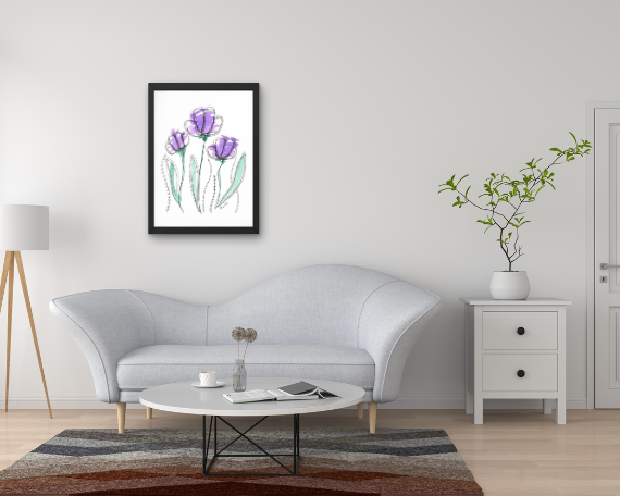 Watercolor 2035 Art Print