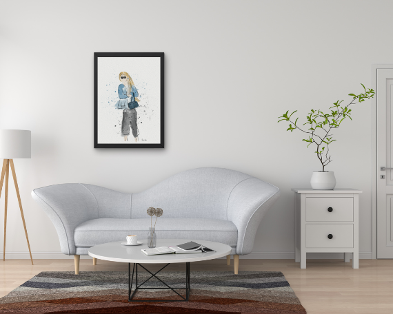 Watercolor 2284 Art Print