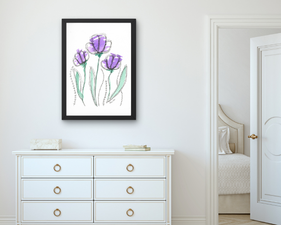 Watercolor 2035 Art Print