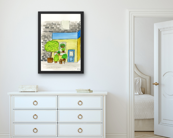 Watercolor 2184 Art Print