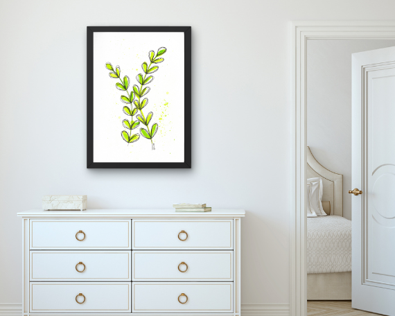 Watercolor 2028 Art Print