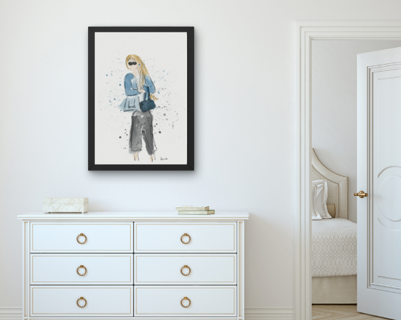 Watercolor 2284 Art Print