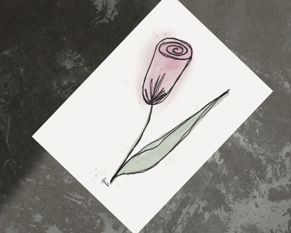 Watercolor 2266 Art Print