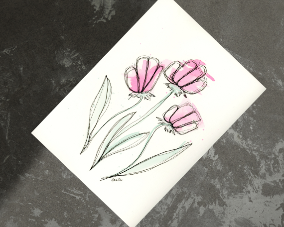 Watercolor 2212 Art Print