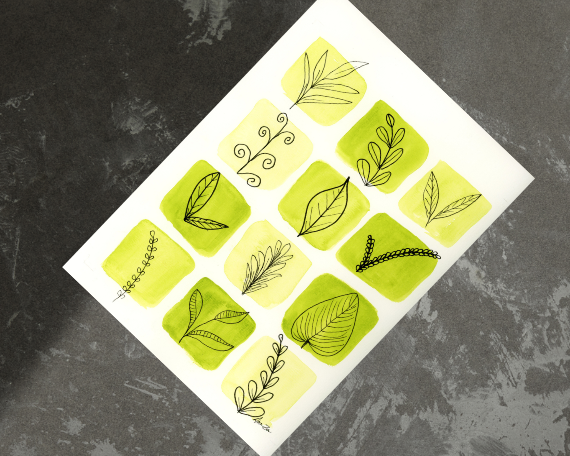 Watercolor 2214 Art Print