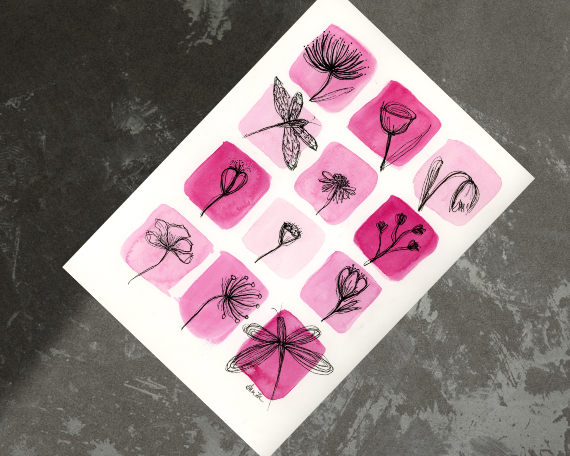 Watercolor 2174 Art Print