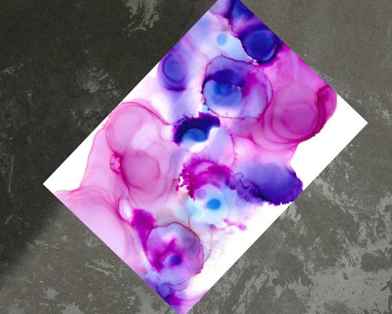 Indigo Rainfall Art Print