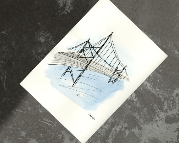 Watercolor 2185 Art Print