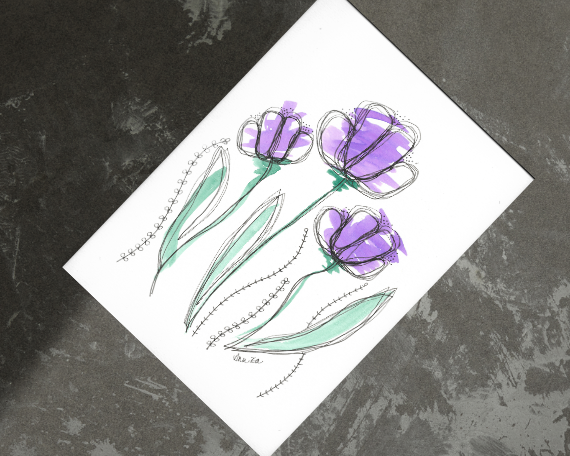 Watercolor 2035 Art Print