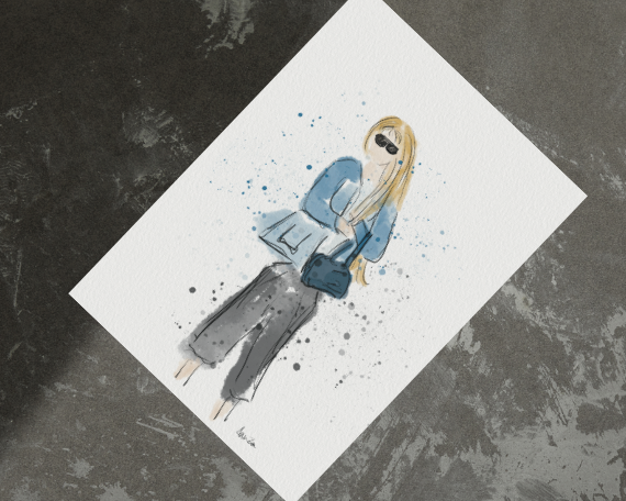 Watercolor 2284 Art Print