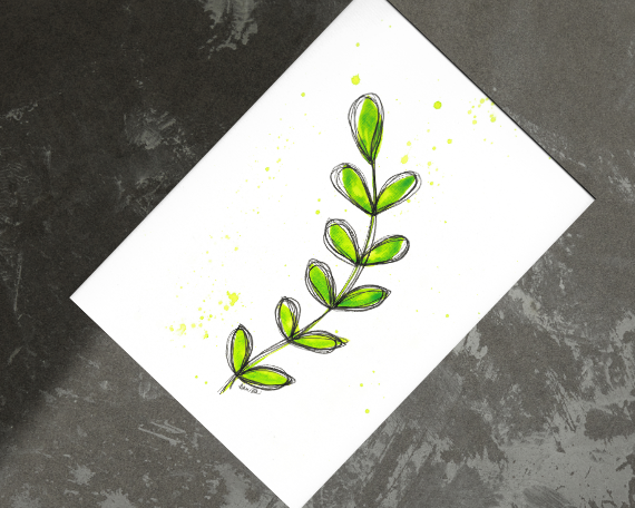 Watercolor 2027 Art Print