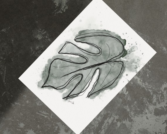 Watercolor 2274 Art Print