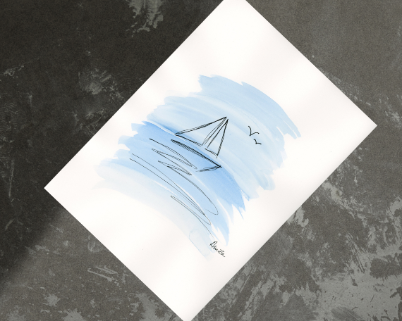 Watercolor 2228 Art Print