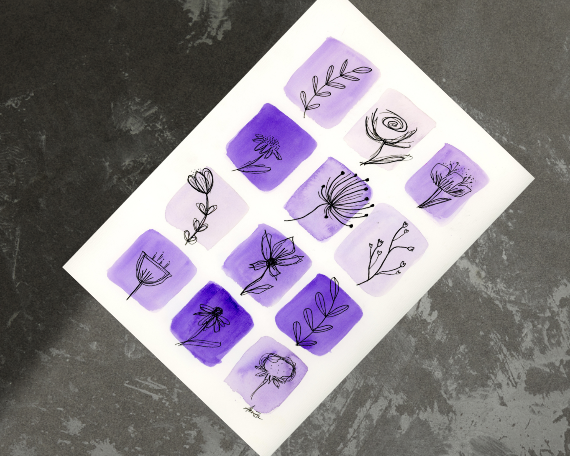 Watercolor 2175 Art Print