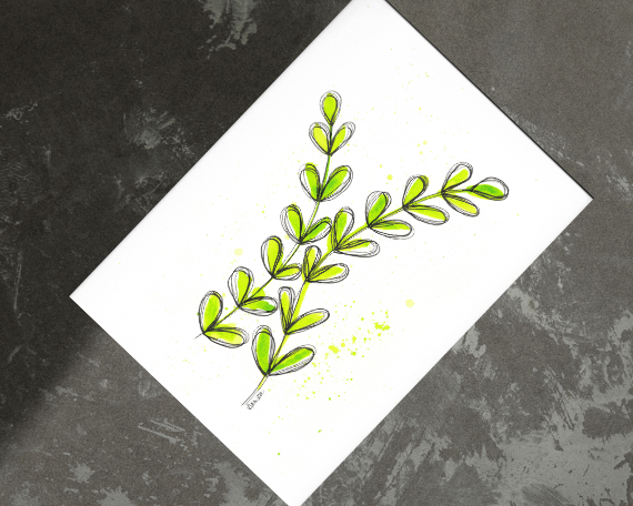 Watercolor 2028 Art Print