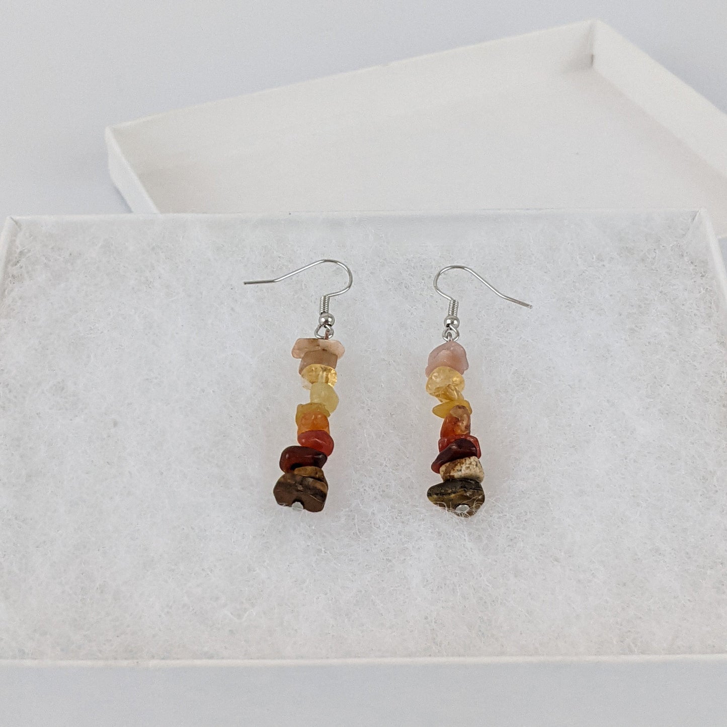Good Vibes: Positivity and Courage Dangle Earrings