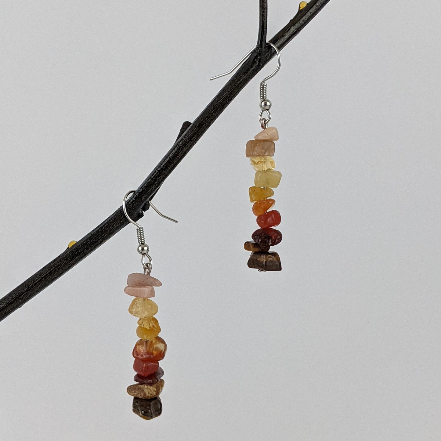 Good Vibes: Positivity and Courage Dangle Earrings