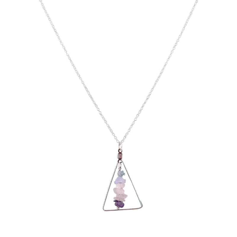 Pisces Triangle Pendant Necklace