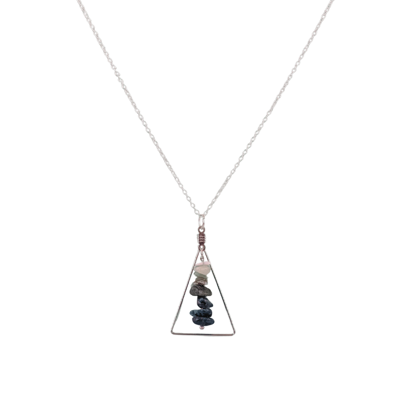 Aquarius Triangle Pendant Necklace