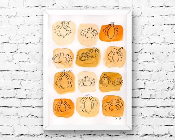 Watercolor 2204 Art Print