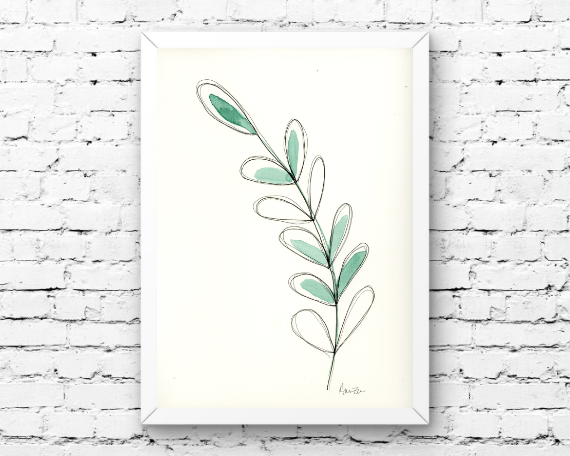 Watercolor 2232 Art Print