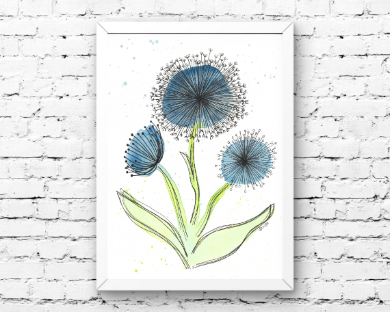 Watercolor 2023 Art Print