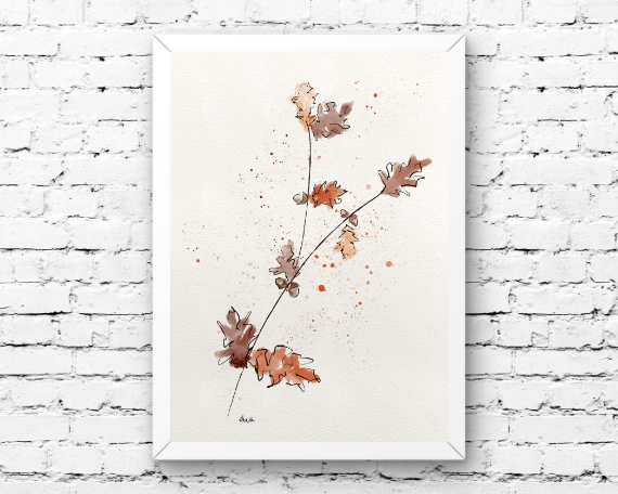 Watercolor 2248 Art Print